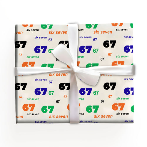 6-7 Wrapping Paper 67 Christmas Gift Wrap