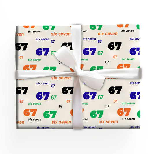 6-7 Wrapping Paper 67 Christmas Gift Wrap
