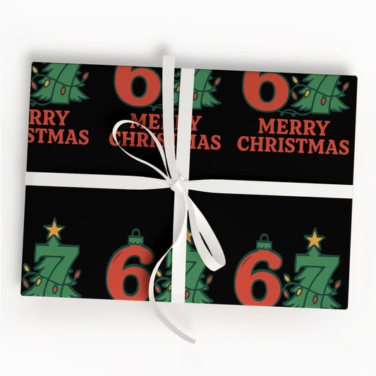 Merry Christmas 67 Years Old Wrapping Paper  Holiday Gift Wrap