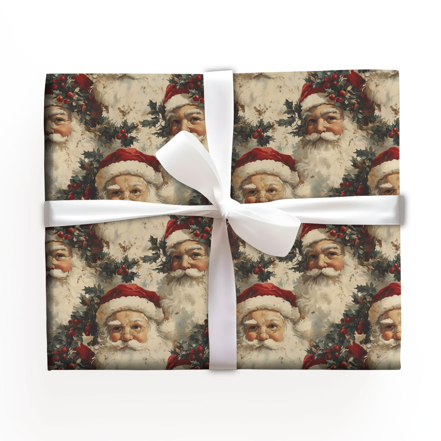 Vintage Santa Wrapping Paper