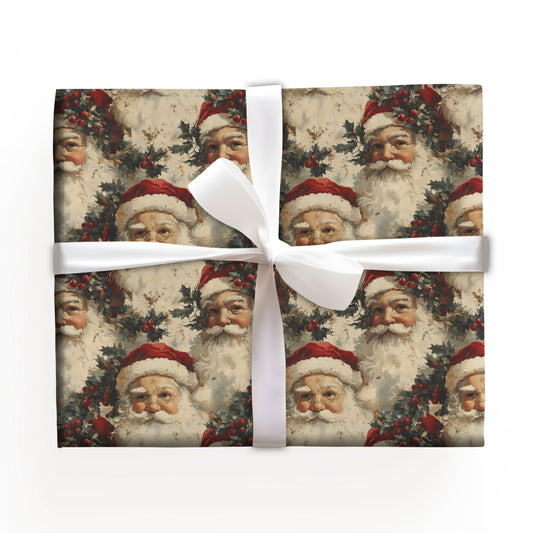 Vintage Santa Wrapping Paper