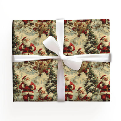 Santa Vintage Wrapping Paper