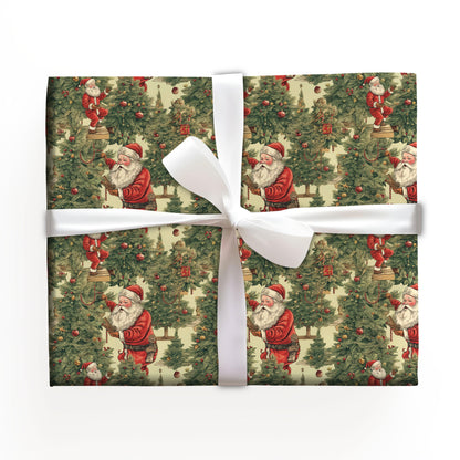 Vintage Santa Wrap Gift