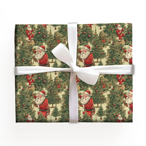 Vintage Santa Wrap Gift