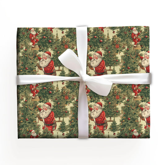 Vintage Santa Wrap Gift