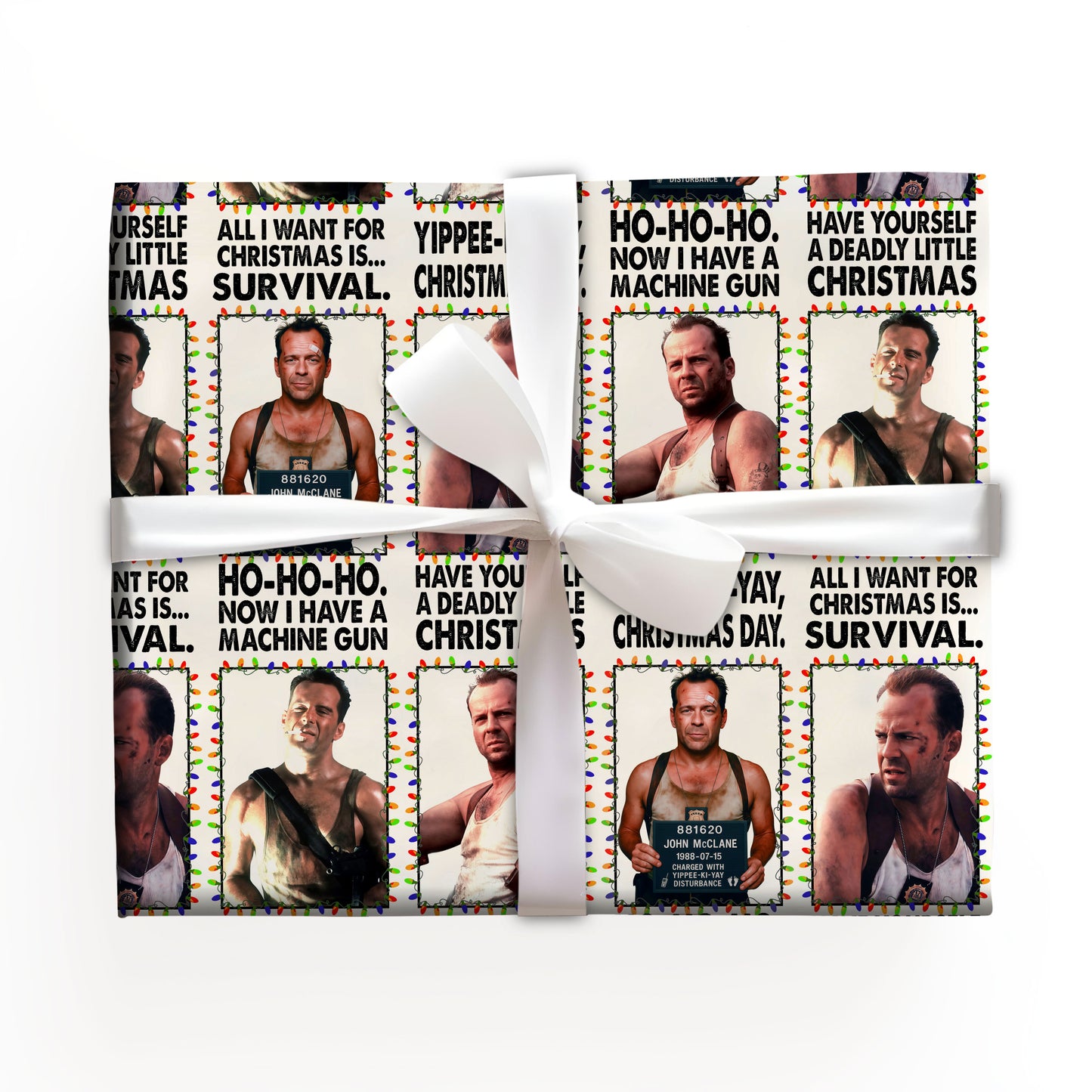 Die Hard Wrapping Paper Christms Gift