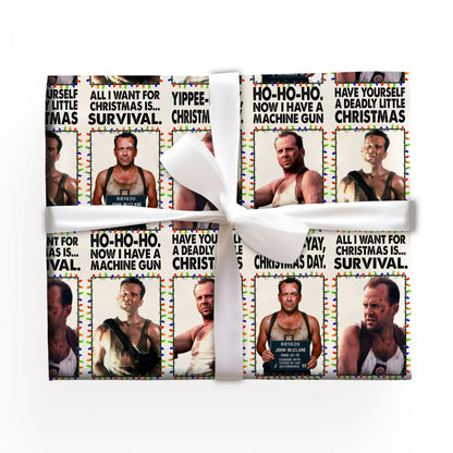 Die Hard Wrapping Paper Christms Gift
