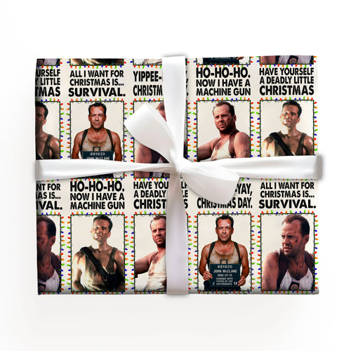 Die Hard Wrapping Paper Christms Gift