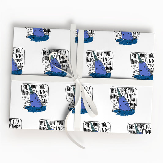 Bye Buddy Wrapping Paper Elf Christmas Movie Gift Wrap