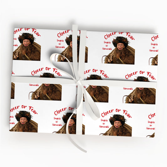 Belsnickel Wrapping Paper Funny Christmas Holiday Paper