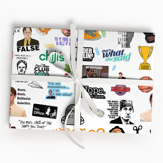 The Office Wrapping Paper Funny TV Show Gift Paper