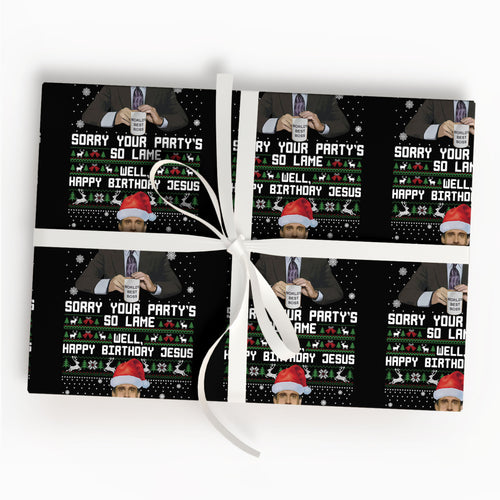 Michael Scott Sitcom Movie Matte Gift Wrapping Paper