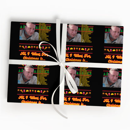 Crawler Beverages Wrapping Paper Funny Christmas Paper