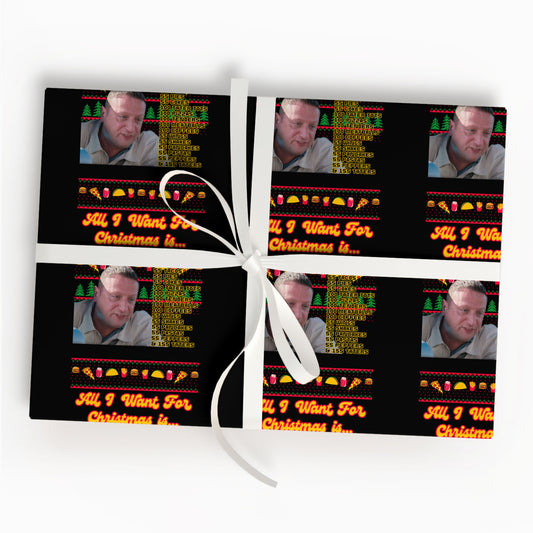 Crawler Beverages Wrapping Paper Funny Christmas Paper