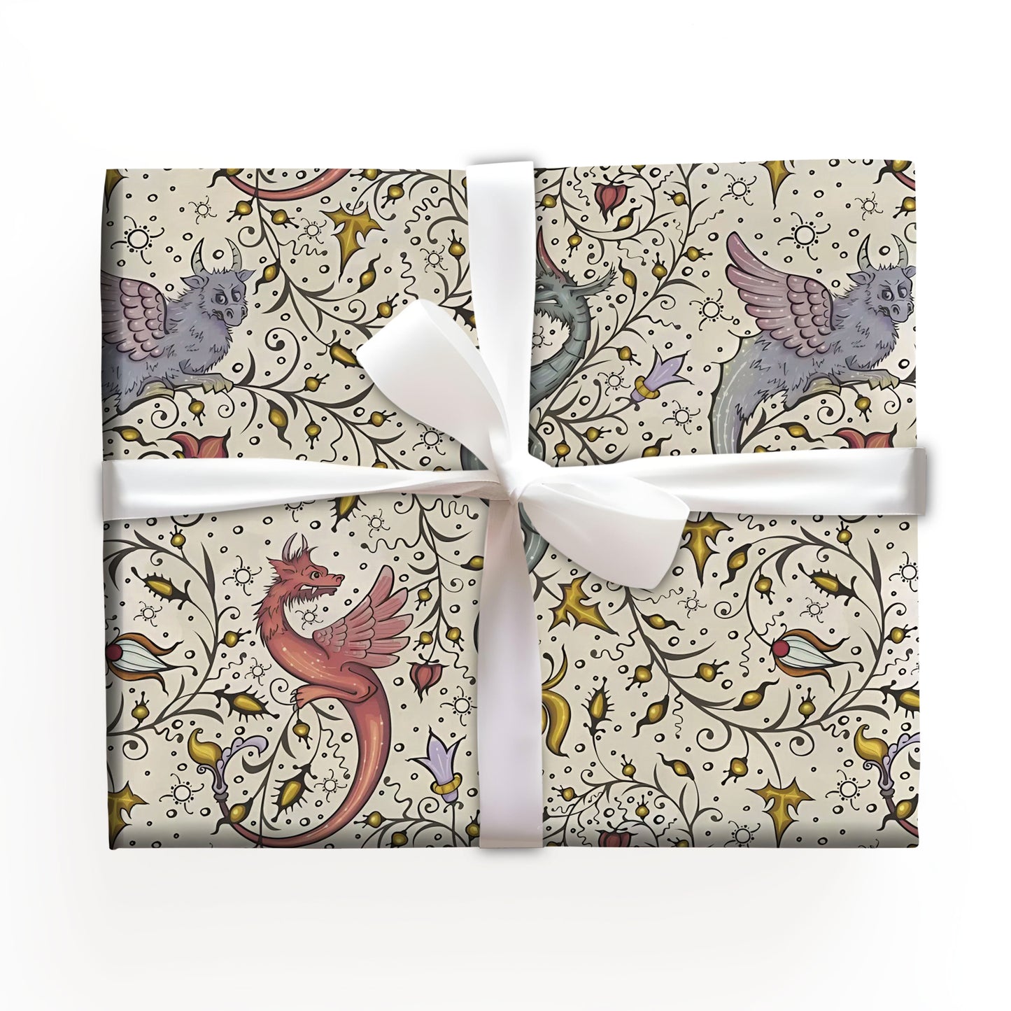 Dragon Christmas Wrapping Paper