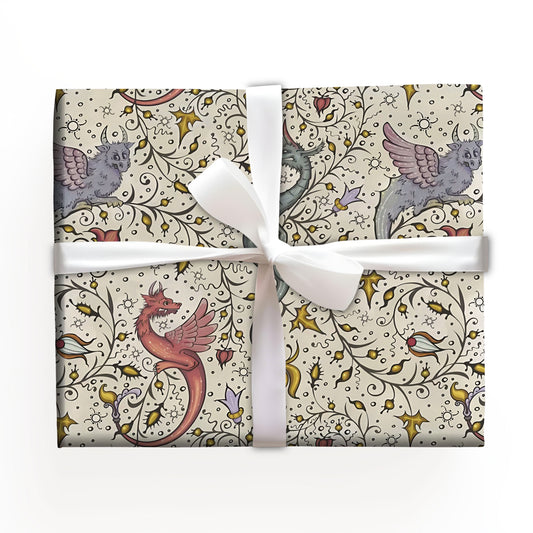 Dragon Christmas Wrapping Paper