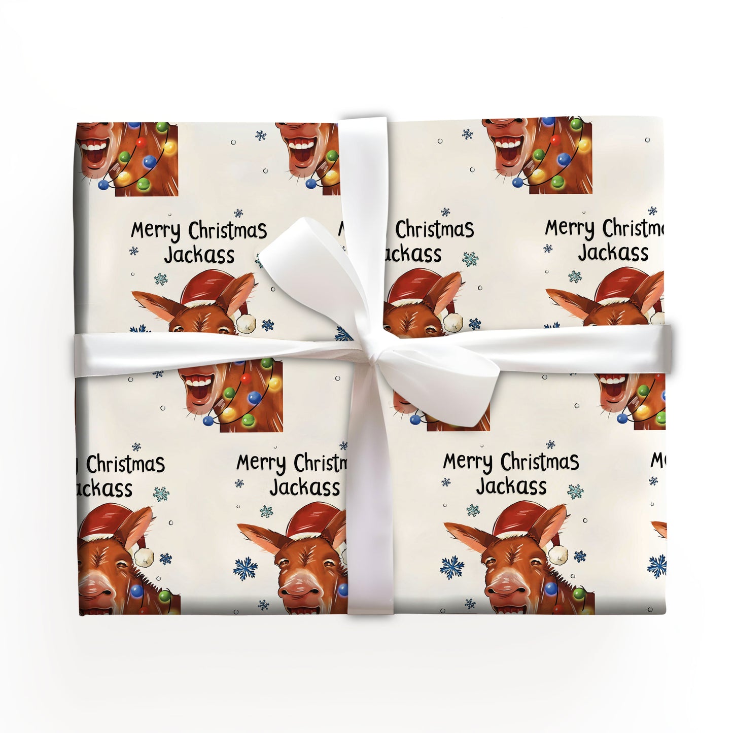 Merry Christmas Reindeer Christmas Wrapping Paper Roll