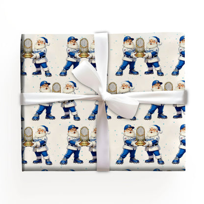 Baseball Christmas Wrapping Paper