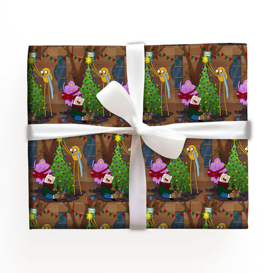 Adventure Time Wrapping Paper Birthday Gift For Kid