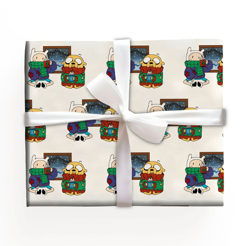 Adventure Time Wrapping Paper Kid Birthday Gift