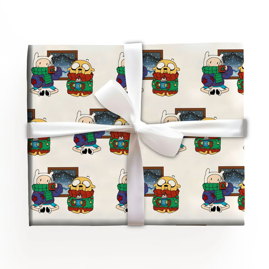 Adventure Time Wrapping Paper Kid Birthday Gift