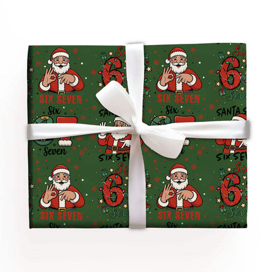 6 7 Santa Clause Xmas Wrapping Paper