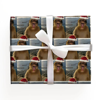Monkey Santa Wrapping Paper