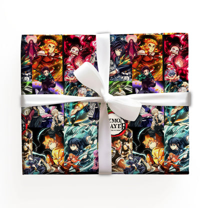 Demon Slayer For Kid Birthday Wrapping Paper