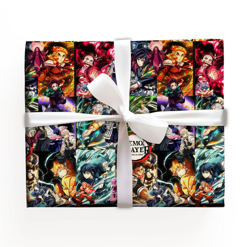 Demon Slayer For Kid Birthday Wrapping Paper