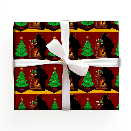 Funny Santa Adult Xmas Holiday Wrapping Paper