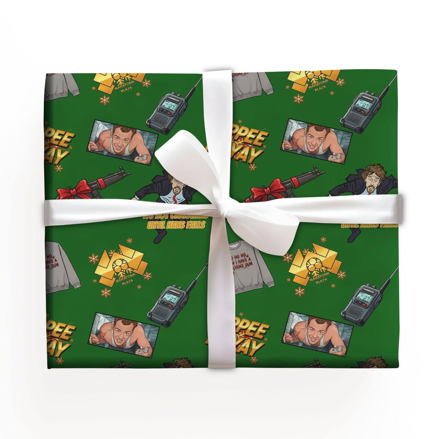 Yippee-ki-yay? ?Die Hard Wrapping Paper Christmas Gift