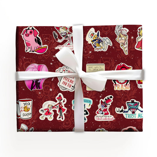 Hazbin Hotel Wrapping Paper Gift