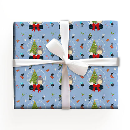 Christmas Totoro Wrapping Paper