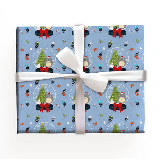 Christmas Totoro Wrapping Paper