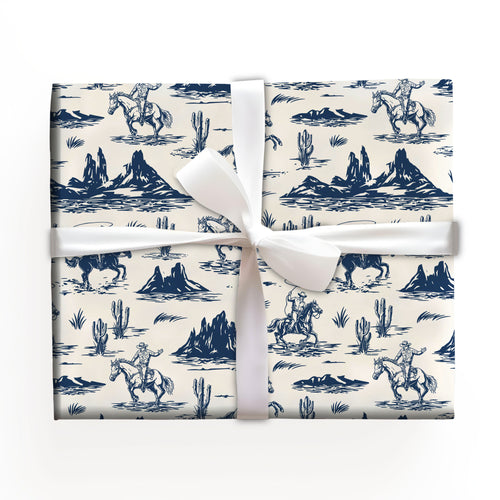 Cowboy Christmas Wrapping Paper