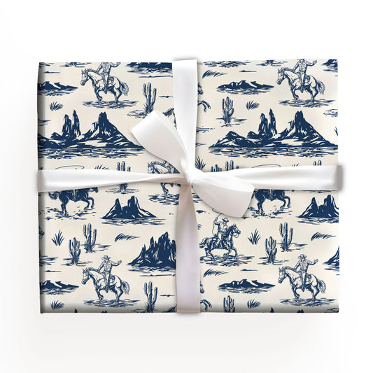 Cowboy Christmas Wrapping Paper
