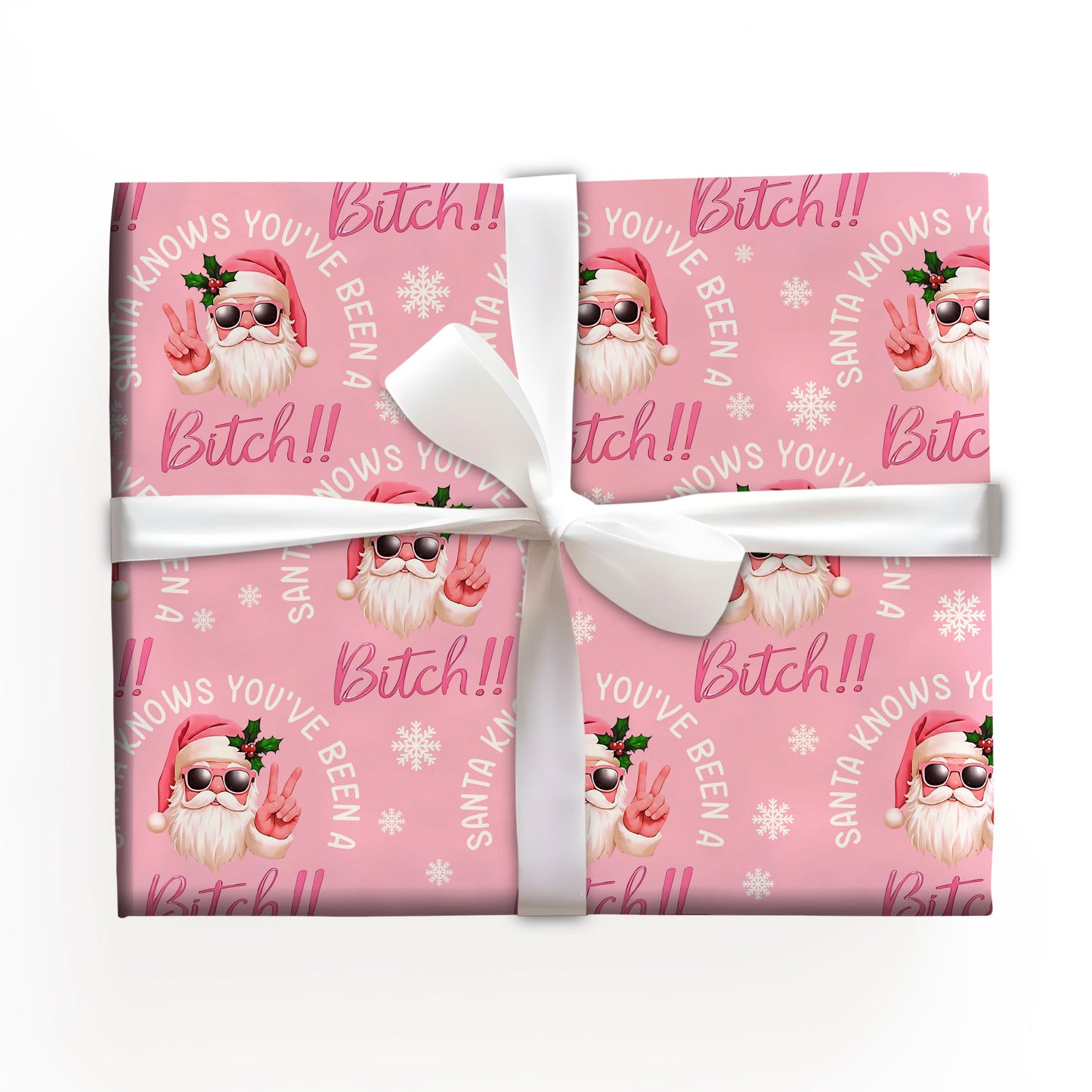 Funny Santa Wrapping Paper