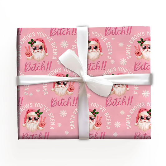 Funny Santa Wrapping Paper