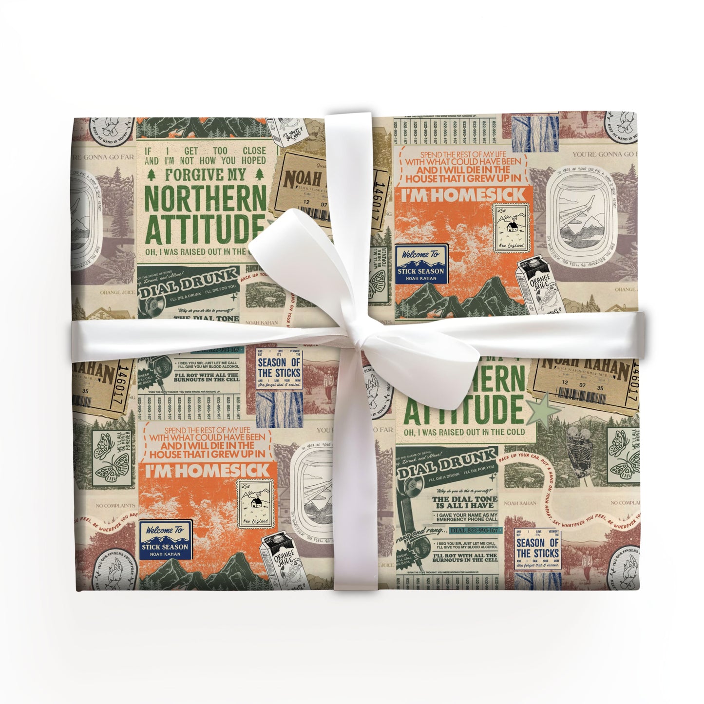 Noah Kahan Northern Attitude Wrapping Paper