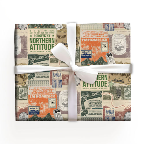 Noah Kahan Northern Attitude Wrapping Paper