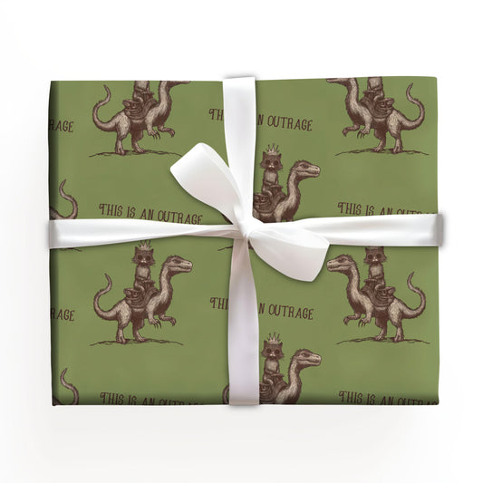 Godzilla Cat Mongo Is Appalled Wrapping Paper