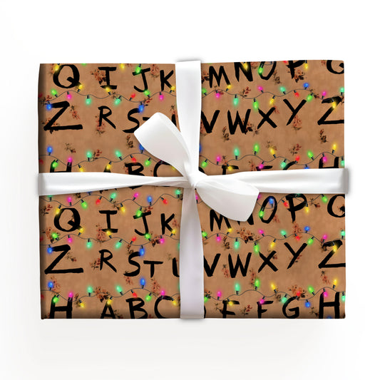 Alphabet Christmas Wrapping Paper