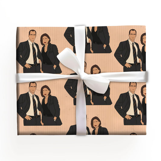 Law And Order Wrapping Paper Gift