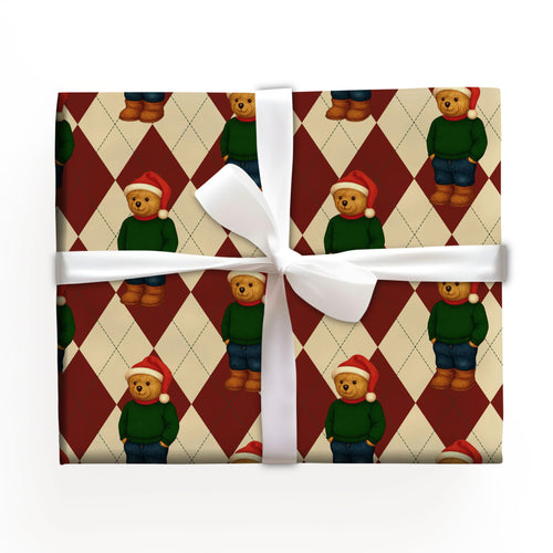 Teddy Wrapping Paper Sheet