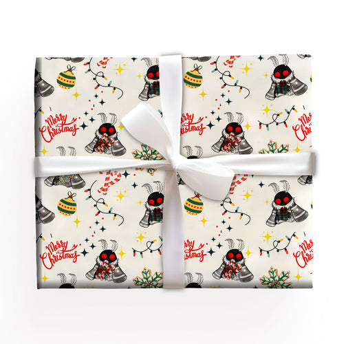 Mothman Wrapping Paper Gift Christmas