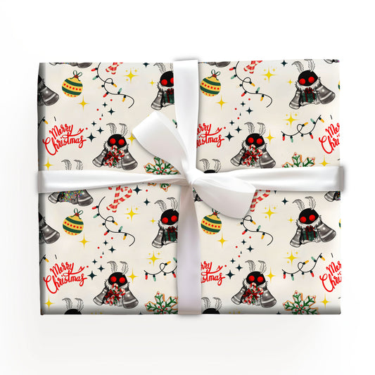 Mothman Wrapping Paper Gift Christmas