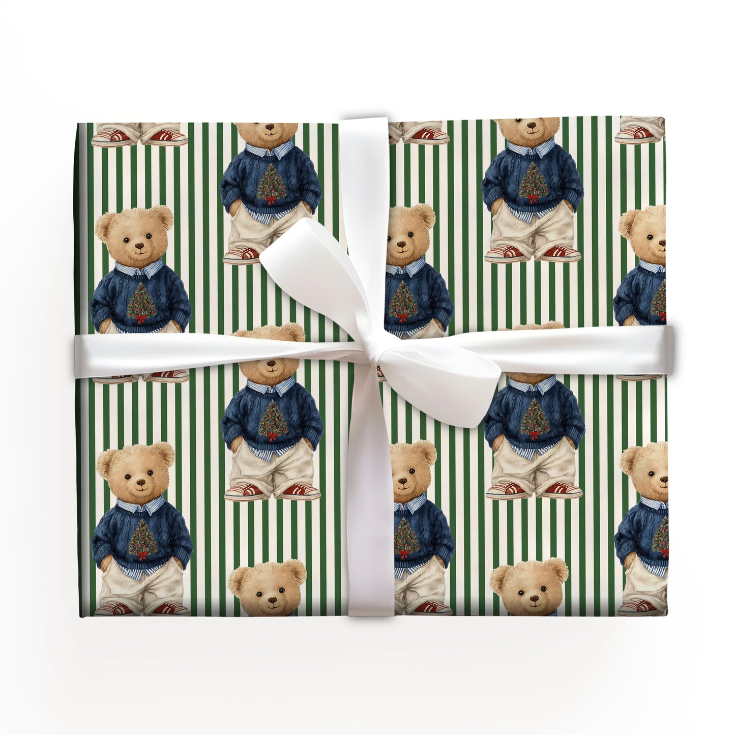 Teddy Wrapping Paper Holiday Gift