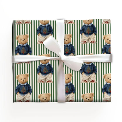 Teddy Wrapping Paper Holiday Gift