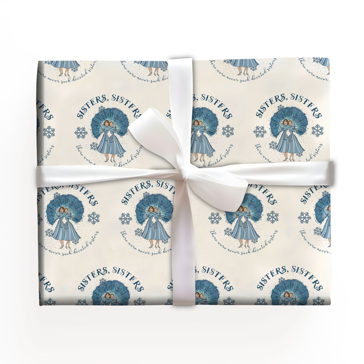 Funny White Christmas Wrapping Paper