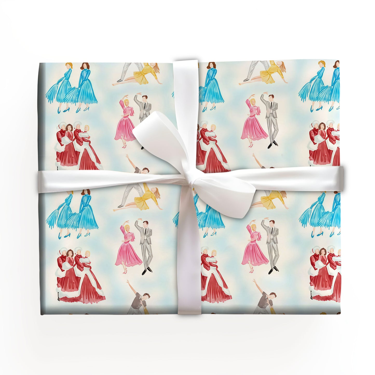 White Christmas Film Gift Wrap